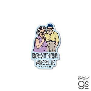 BROTHER MERLE ダイカットミニステッカー HAPPY COUPLE ブラザーマール スケボー スケーター BRM-009