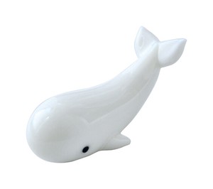 【箸置】手づくりガラスのアニマル箸置　クジラ