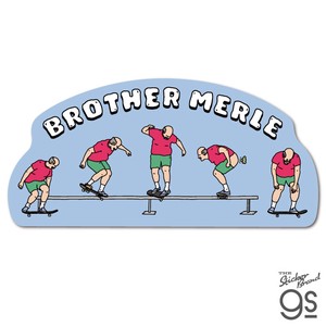 BROTHER MERLE ビッグサイズステッカー TRICK TIPS ブラザーマール スケボー スケーター sk8 BRM-019
