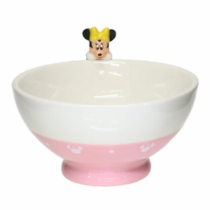 【茶碗】ミニーマウス フィギュア付き茶碗