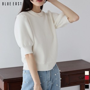 Sweater/Knitwear Plain Color Tops Ribbed Knit