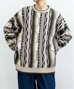 Sweater/Knitwear Jacquard Crew Neck