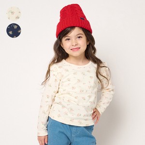 Kids' 3/4 Sleeve T-shirt Floral Pattern Soft Made in Japan