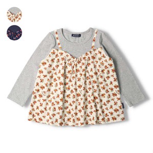 Kids' 3/4 Sleeve T-shirt Floral Pattern Layered
