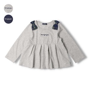 Kids' 3/4 Sleeve T-shirt Pleats Design Simple