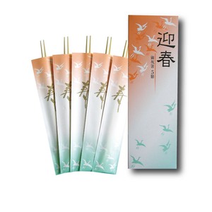カラー鶴箱入り祝箸5膳