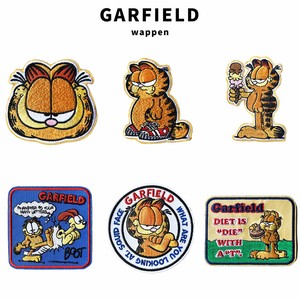 GARFIELD ガーフィールド 猫 GF-00010-1 GF-00010-6 アイロンワッペン アメリカ パッチ アイロン