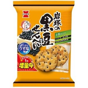 岩塚製菓  岩塚の黒豆せんべい 9枚 x12【米菓】