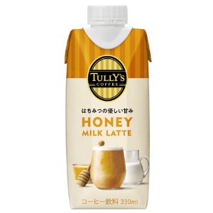 伊藤園 TULLY’Sハニーミルクラテ紙 330ml x12【コーヒー】