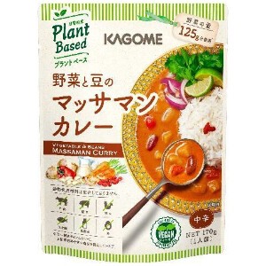 カゴメ 野菜と豆のマッサマンカレー 170g x5【カレー・レトルト】