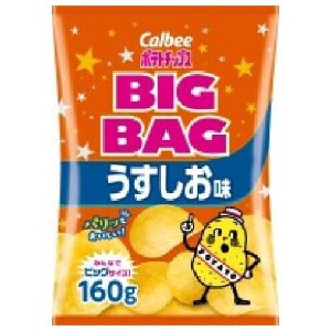 カルビー ポテトチップス うすしお味 ビッグ 160g x12【スナック菓子】