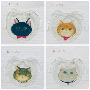 巾着S☆4匹の猫【猫】