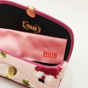FEILER フェイラー メガネケース フレグランスローズ　ピンク　限定品　メガネ拭 母の日