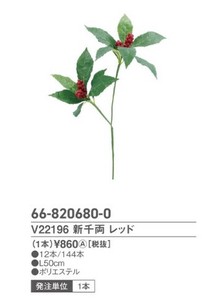 V22196　新千両　レッド