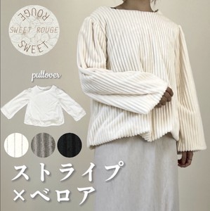 Sweater/Knitwear Stripe Velour