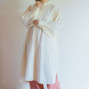 Casual Dress Plain Color Puff Sleeve One-piece Dress