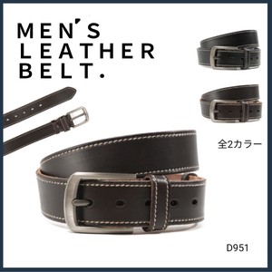 Belt Stitch Casual Genuine Leather Men's