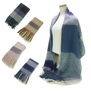 Thick Scarf Scarf Boucle Check Stole Autumn/Winter
