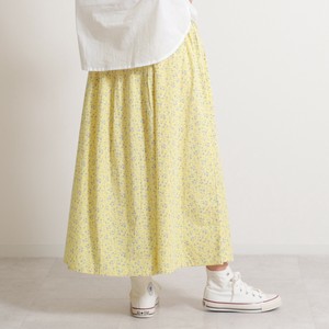Skirt Flower Print Gathered Skirt 2024 Spring/Summer