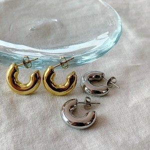[SD Gathering] Pierced Earringss sliver Stainless Steel Ladies