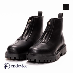 [SALE] センタージップ ショートブーツ タンクソール 靴 メンズ EPB300-1 [ endevice / エンデヴァイス ]