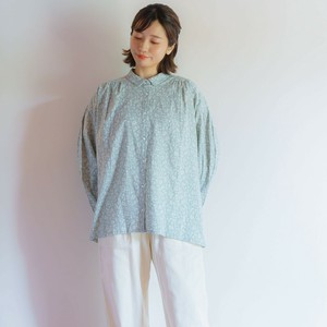 Button Shirt/Blouse Shirtwaist Flower Print 2024 Spring/Summer