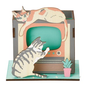 ペンスタンド（テレビ猫）【ネコ】【スタンド】【癒やし】