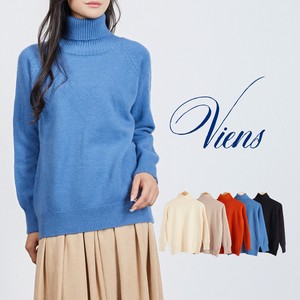 Sweater/Knitwear Knitted Plain Color Turtle Neck 5-colors