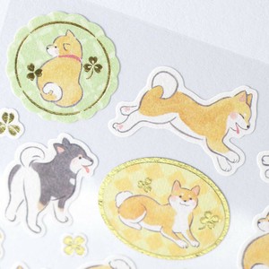 Decoration Shiba Dog Japanese-style Sticker/Large Made in Japan