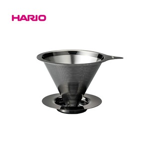 2023新色『HARIO』ダブルメッシュメタルドリッパー マットブラック DMD-02-MBK  （ハリオ）