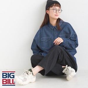 【BIG BILL/ビッグビル】綿オックス/6オンスデニム　シャツ　2023秋冬新作