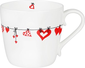 【KONITZ(コーニッツ)】HEARTS-Clothes mug (ボーンチャイナ)＜マグカップ＞