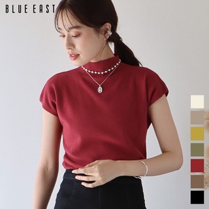Sweater/Knitwear Knitted Plain Color Tops French Sleeve