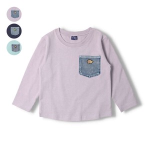 Kids' 3/4 Sleeve T-shirt Pocket Unisex Patch