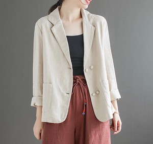 Coat Plain Color Long Sleeves Outerwear Casual Ladies Autumn/Winter