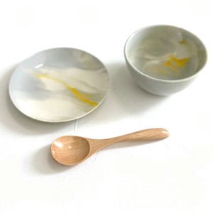 【新商品】【日本製/美濃焼】Kaguyahime　オハジキ　Boul＆Plate Set　レモン