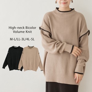 Sweater/Knitwear Color Palette Volume High-Neck Ladies' Autumn/Winter 2023