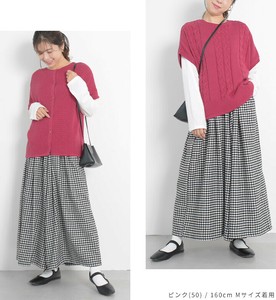 Sweater/Knitwear Ladies fashion 2Way Sleeveless