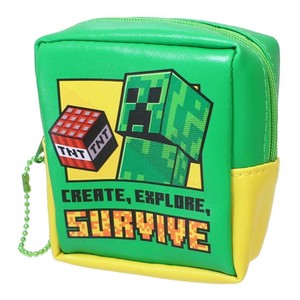 【ポーチ】Minecraft 箱型ミニポーチ クリーパー