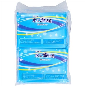 エルモア水に流せるポケットティシュー10P 【 ティッシュ 】