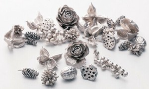 【プリザーブドフラワー】【ドライフラワー】ミックスコーン　プラチナ　1袋（40〜50コ）　約50g