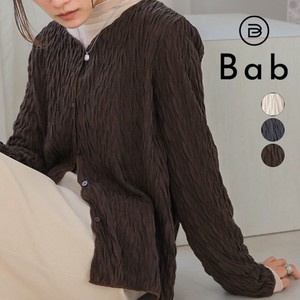T-shirt Wave Tops Front/Rear 2-way Cardigan Sweater