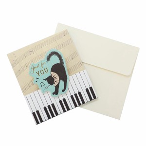 【グリーティングカード】くらはしれい ポップアップ ミニカード フォーユー ピアノ