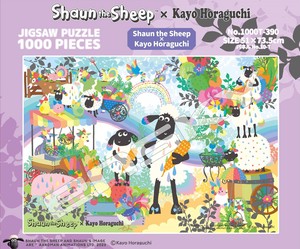 「パズル」ひつじのショーン×ホラグチカヨ　1000T-390　Shaun the Sheep×Kayo Horaguchi