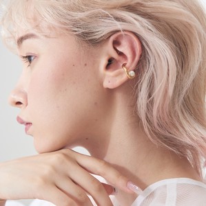 Clip-On Earrings Gold Post Ear Cuff