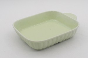 Banko ware Baking Dish Green Made in Japan