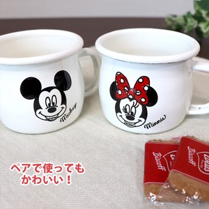Disney（ディズニー）ミッキー&ミニー SH・ホーローマグカップ／MMJ-12・MMJ-13　Enamel Tabel wear