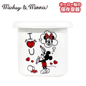 Disney（ディズニー）ミッキー&ミニー SH・ホーローキューブストッカー・S／MMJ-15　Enamel Kitchen wear