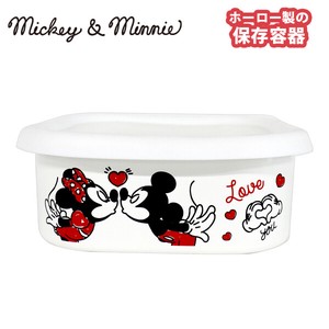 Disney（ディズニー）ミッキー&ミニー SH ・ホーロースクエアストッカー・L／MMJ-16　Enamel Kitchen wear