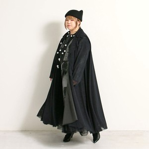 Coat Tulle Outerwear black Autumn/Winter 2023 Made in Japan